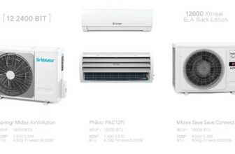Comparativo ar condicionado inverter 12000 BTU entre os três modelos lado a lado