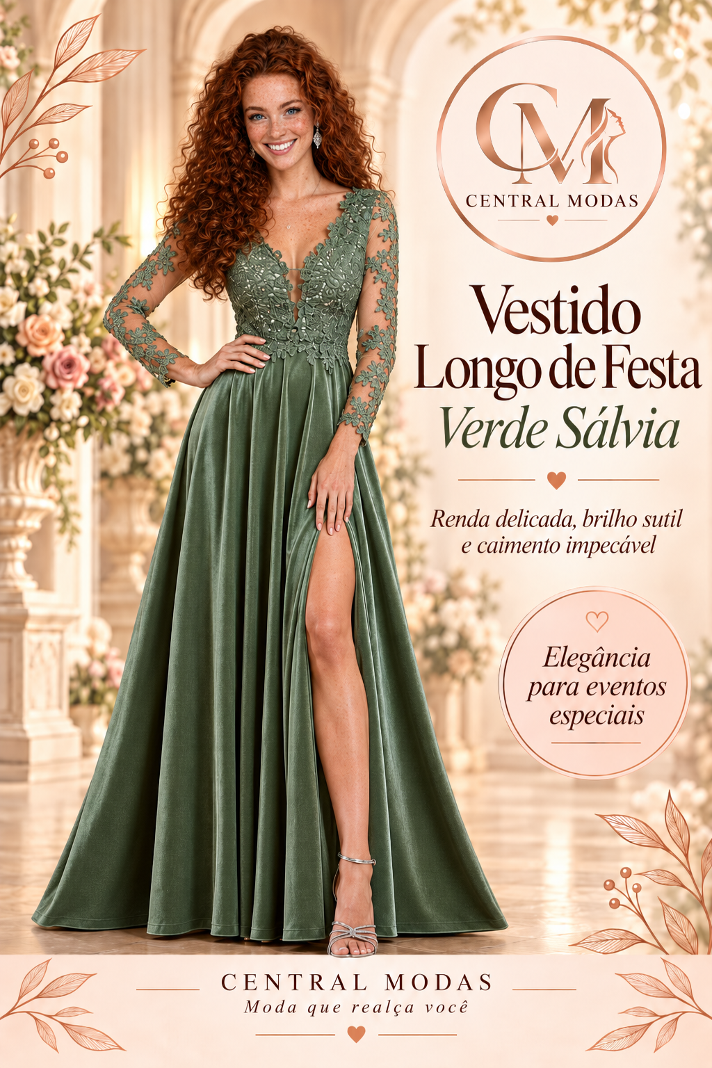Vestido Verde Sálvia
