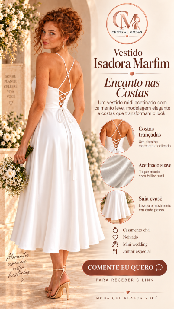 Vestido Isadora Marfim
