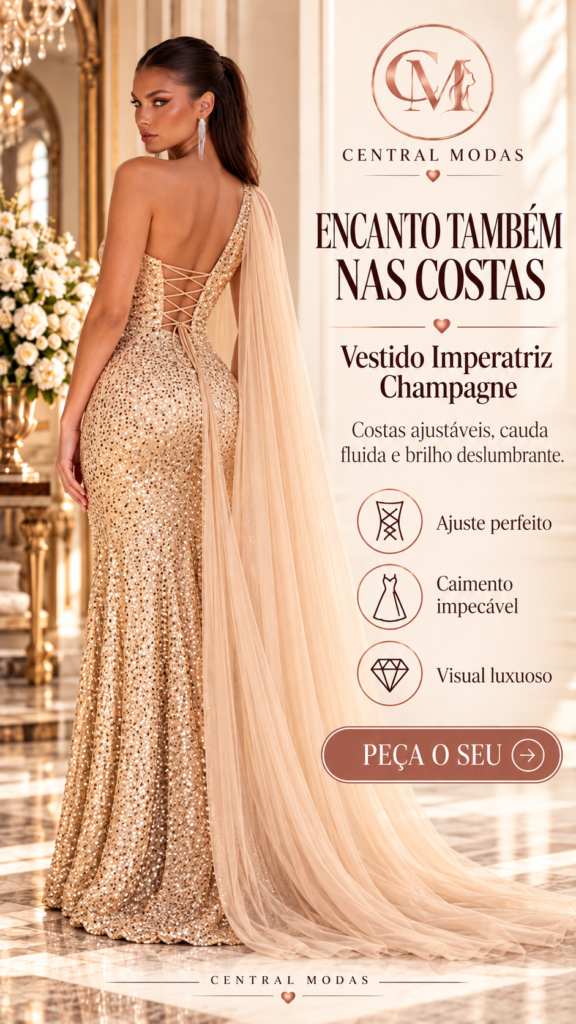 Vestido Imperatriz Champagne