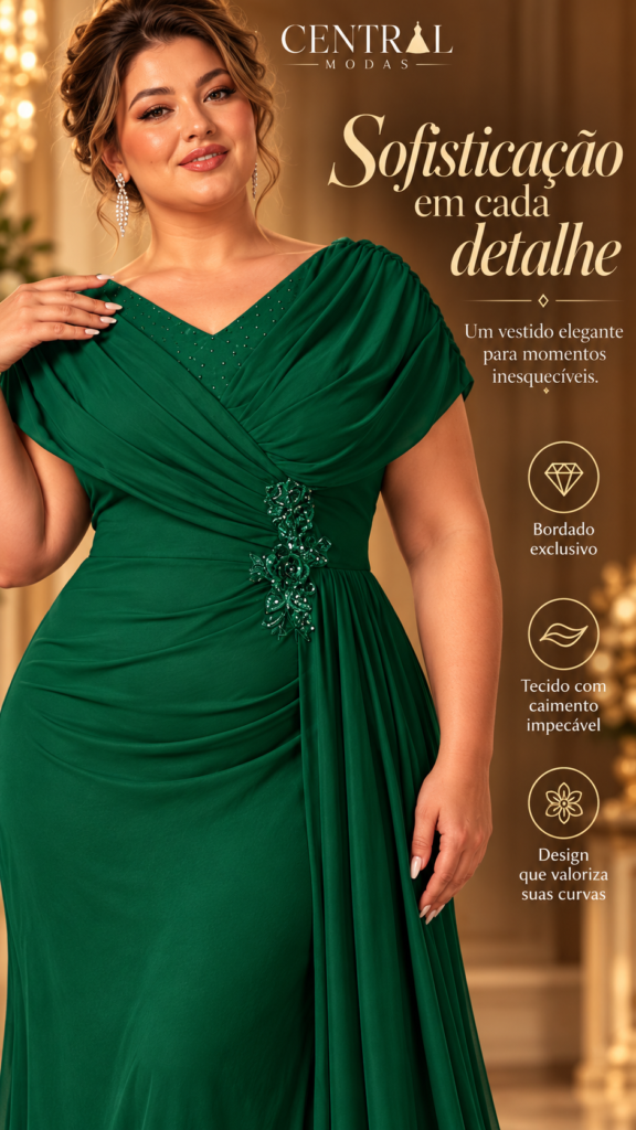 Vestido Esmeralda Royale Plus