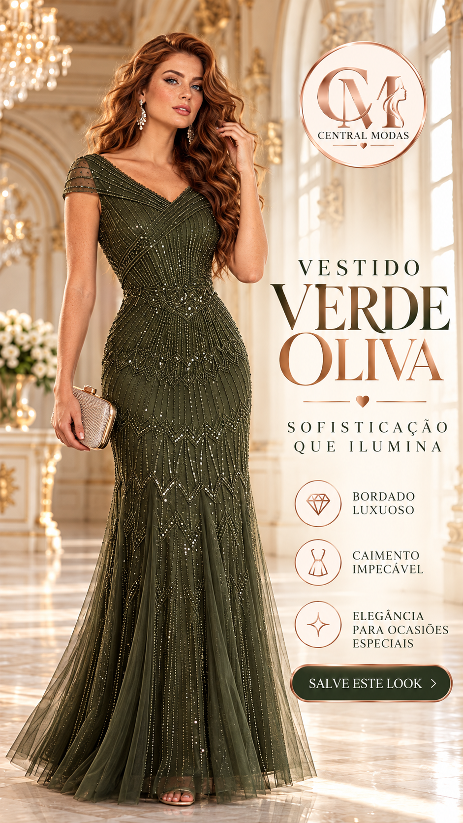 Vestido Oliva Lumière