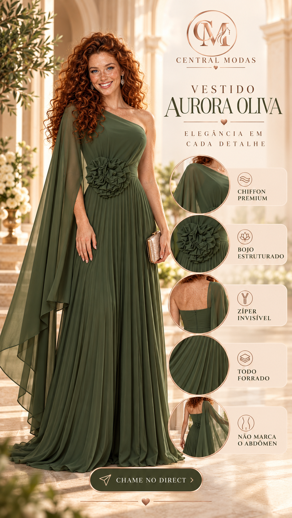 Vestido Aurora Oliva