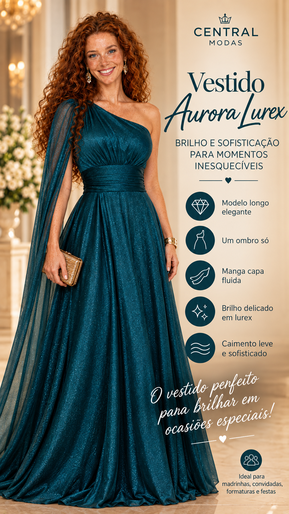 Vestido Aurora Lurex