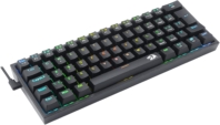 REDRAGON TECLADO MECANICO GAMER FIZZ RGB PRETO SWITCH MARROM
